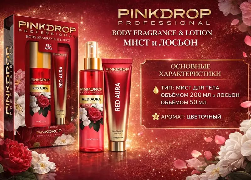 Набор Pinkdrop Professional Body Fragrance & Lotion Red Aura — 1