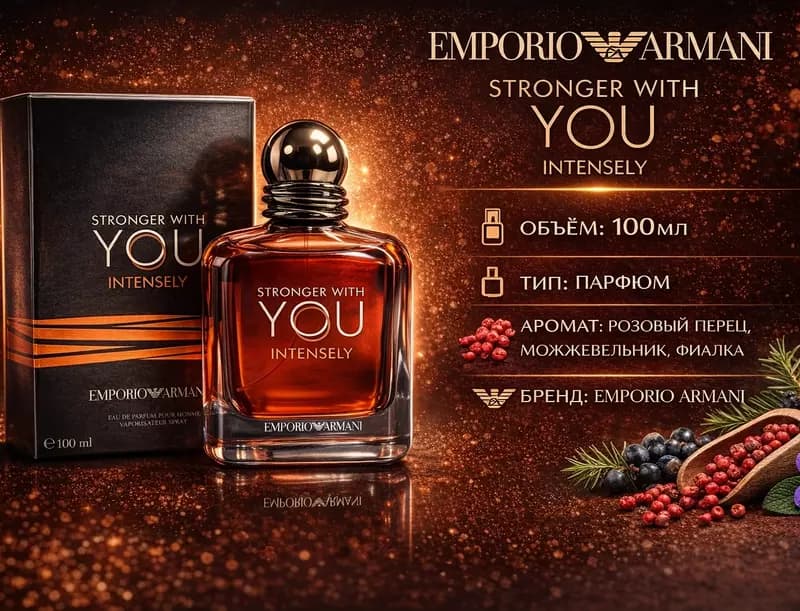 Мужской парфюм Emporio Armani Stronger With You Intensely — 1