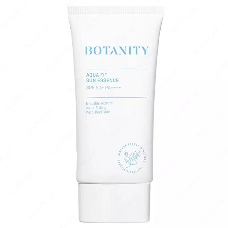 Лёгкая солнцезащитная эссенция с фитоплацентой Botanity Aqua Fit Sun Essence SPF 50+ PA++++ — 1