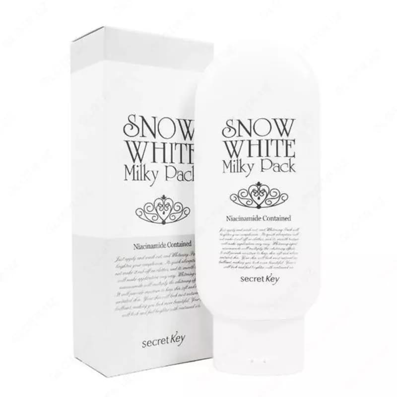 Отбеливающая маска для лица Secret Key Snow White Milky Pack — 1