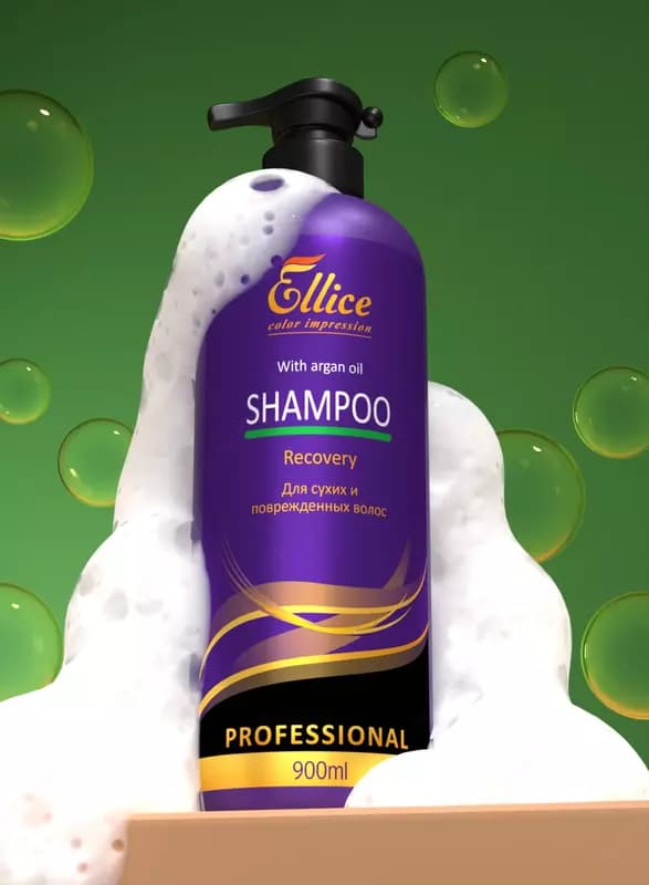 Шампунь Для сухих и поврежденных волос ELLICE SHAMPOO — 1