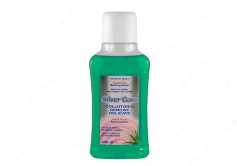 Ополаскиватель полости рта «Silver Care» Mouth Rinse с нитратом серебра и натуральным экстрактом алоэ вера, мятой и цитрусом - 250 мл. — 1