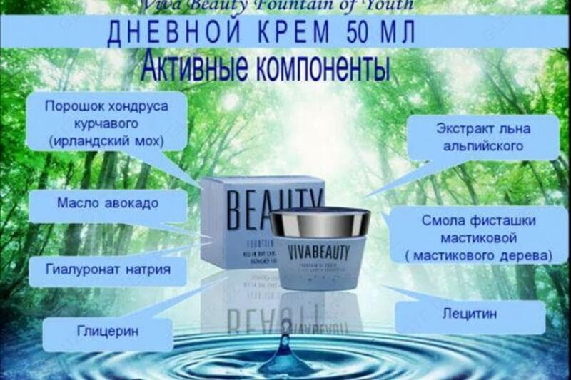 Дневной крем Источник молодости ВиваБьюти/Fountain of Youth Viva Beauty Vivasan, Швейцария — 3