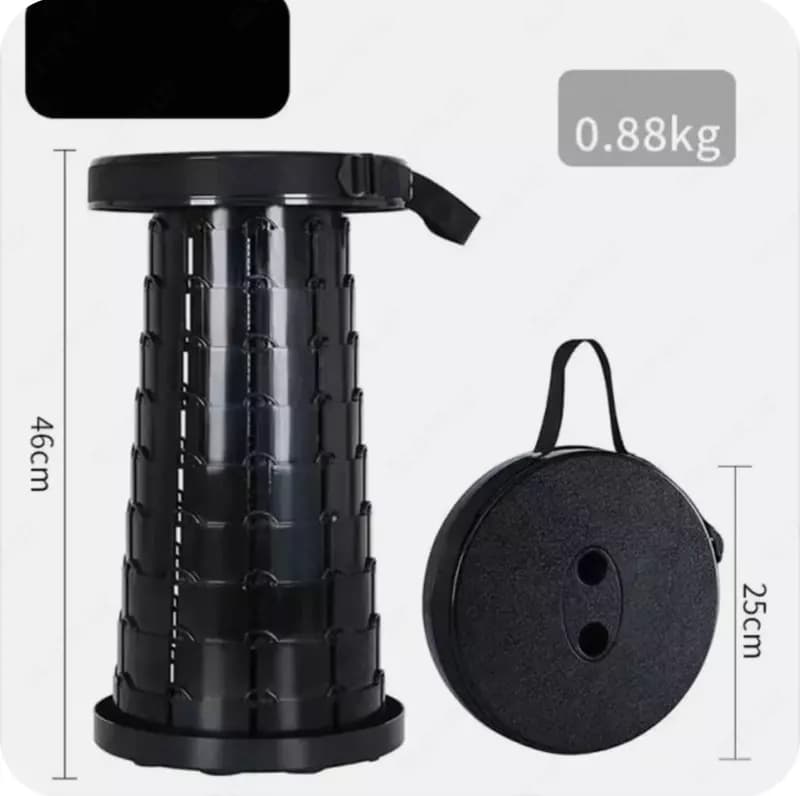 Табурет складной пластиковый телескопический — 1
