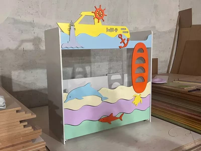 Детская дизайнерская кровать (4 яруса). Модель № 5 ”АКВАРИУМ” — 5