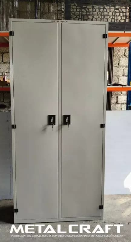 Металлический шкаф (двухдверный) для документов "Metalcraft" 6 полок, 1000х400х2000 мм — 1