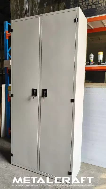 Металлический шкаф (двухдверный) для документов "Metalcraft" 6 полок, 1000х400х2000 мм — 2