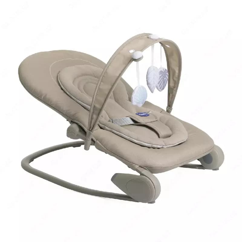 Шезлонг CHICCO HOOPLA BOUNCER 0-18KG,BEIGE RE_LUX — 1