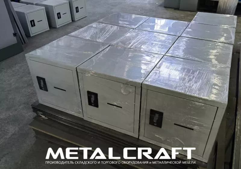 Металлический бухгалтерский шкаф "MetalCraft" 400×400×400 мм — 3