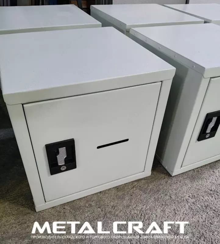 Металлический бухгалтерский шкаф "MetalCraft" 400×400×400 мм — 4