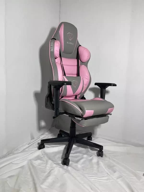 Игровое кресло BLISKA grey-pink — 1