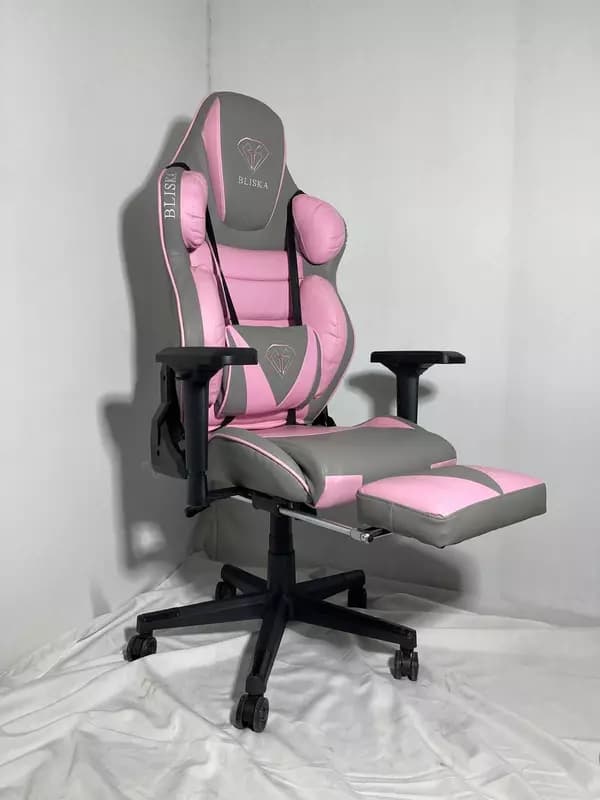 Игровое кресло BLISKA grey-pink — 2