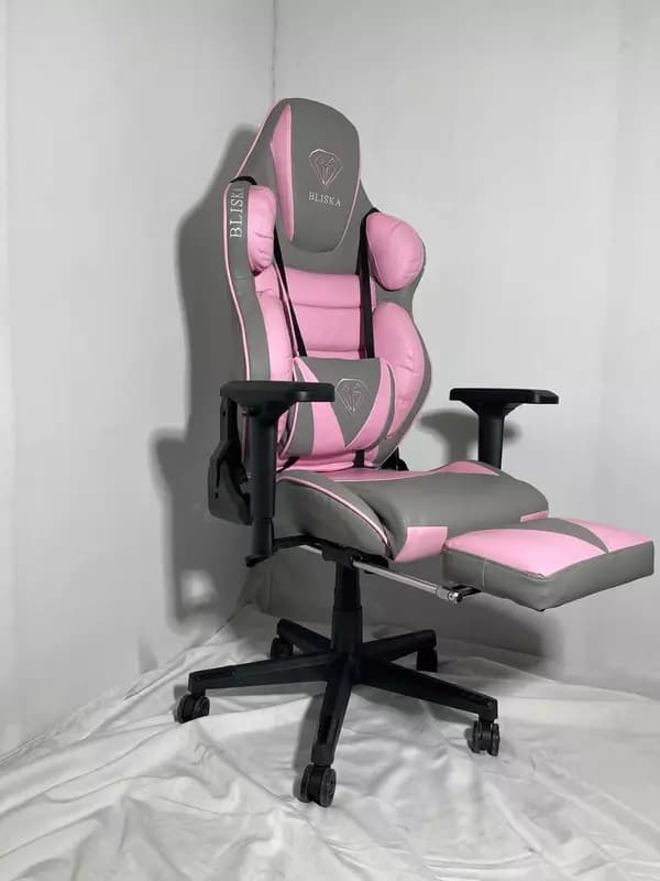 Игровое кресло BLISKA grey-pink — 3