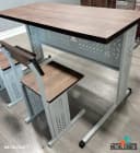 Школьная парта с двумя стульями "Metalcraft" 2-х местная, ЛДСП 16 мм