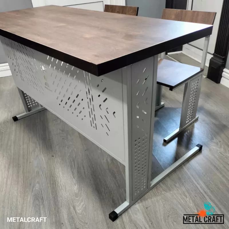 Школьная парта с двумя стульями "Metalcraft" 2-х местная, ЛДСП 16 мм — 4