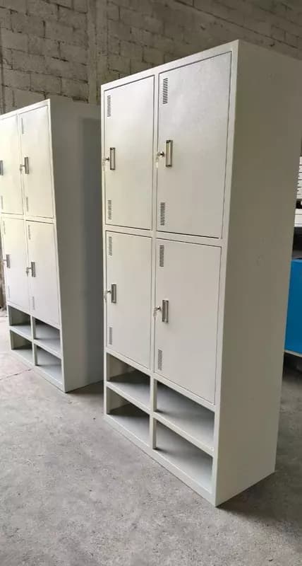 Металлический шкаф для одежды "Metalcraft" 4 ячейки, открытые полки — 4
