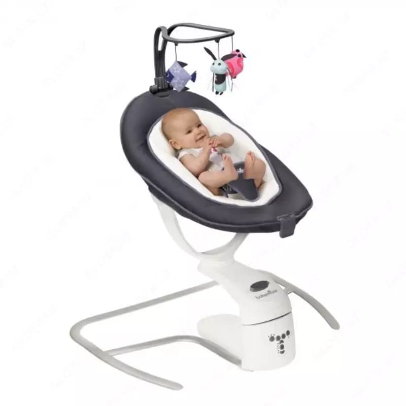 Люлька шезлонг качалочка Babymoov Swoon Motion Zinc с рождения до 9 кг — 1