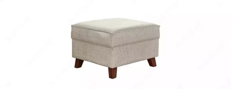 Мягкий пуф Almila Life "Comfy" (Турция) Белый/коричневый — 1