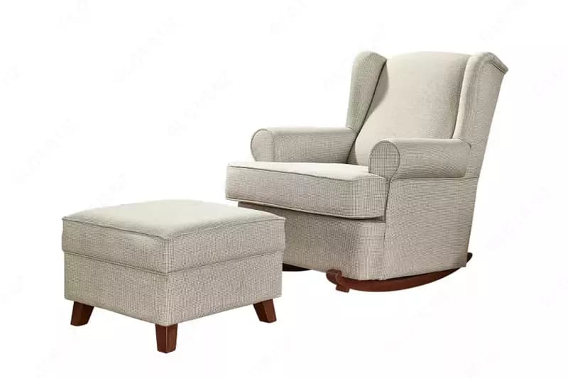 Мягкий пуф Almila Life "Comfy" (Турция) Белый/коричневый — 2