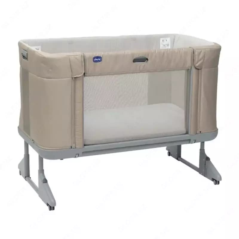 Детская кроватка CHICCO NEXT2ME FOREVER CO SLEEPING COT BEIGE — 1