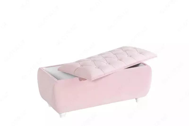 Пуф с ящиком для хранения Almila Life "Bianca" (Турция) Розовый — 2