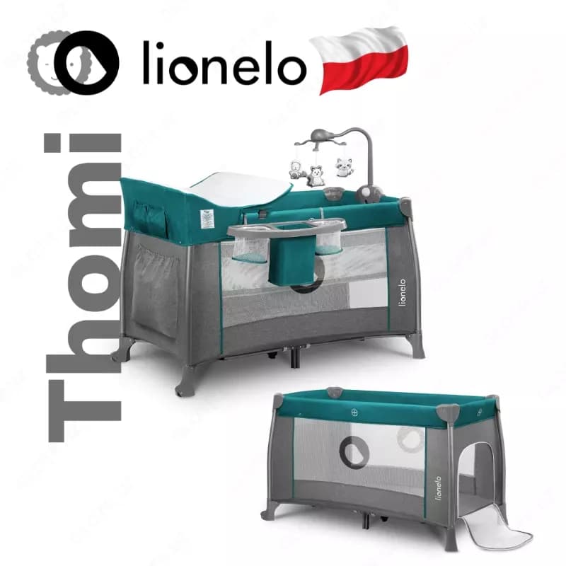 Манеж -кроватка 2 в 1 THOMI от Lionelo (Польша) — 1