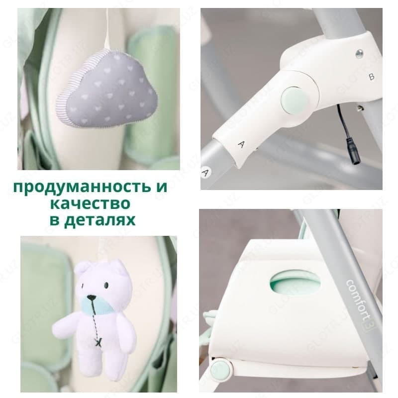 Стульчики для кормления от Jikel с функцией качалочки — 4