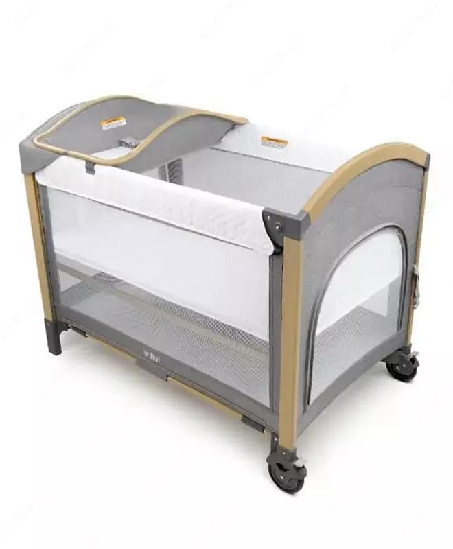 Детская многофункциональная кроватка ”Jikel” Pole JK808901-94 (Франция) Серая/коричневая — 2