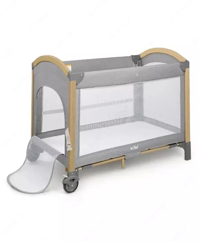 Детская многофункциональная кроватка ”Jikel” Pole JK808901-94 (Франция) Серая/коричневая — 3
