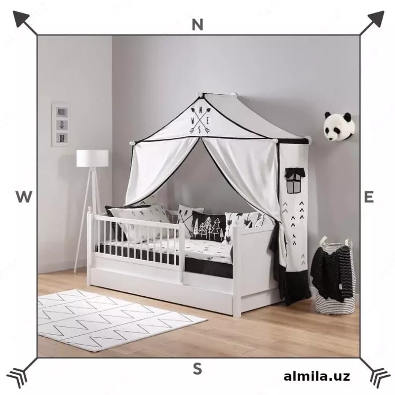 Кроватка-диванчик со съемным бортиком Nordic toddler ALMILA 🇹🇷 Турция — 1