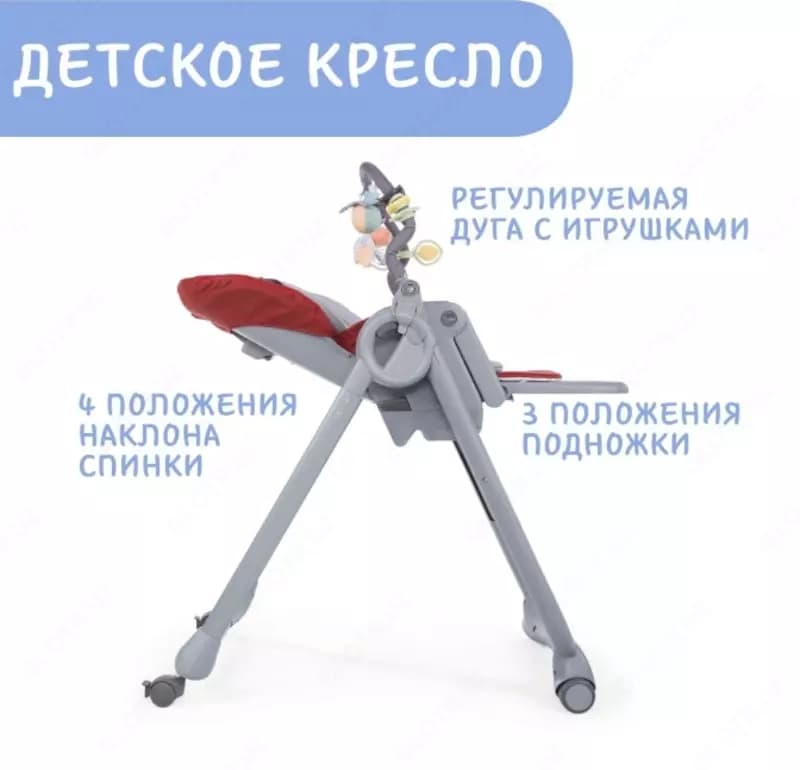Стульчик для кормления Chicco Polly Magic Relax — 5
