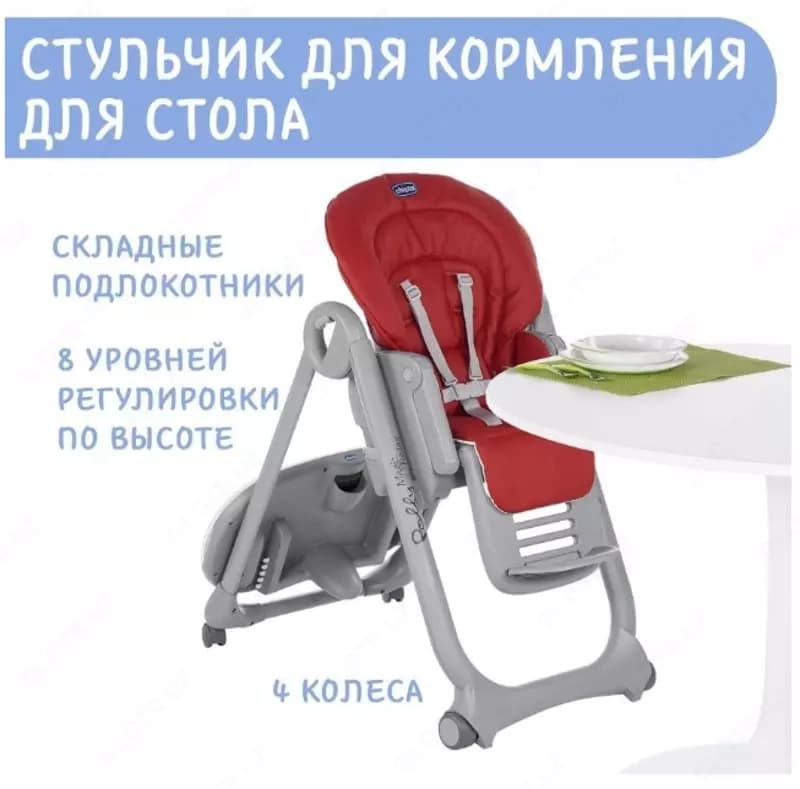 Стульчик для кормления Chicco Polly Magic Relax — 7