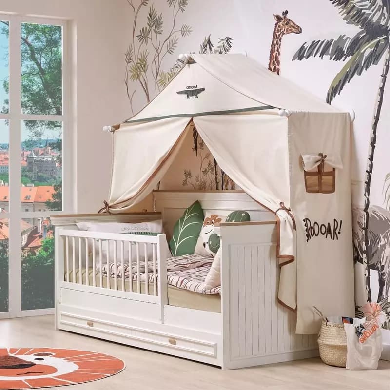 Кровать "Monte" со съемным бортиком Safari 🇹🇷 от Almila toddler + Tente — 1