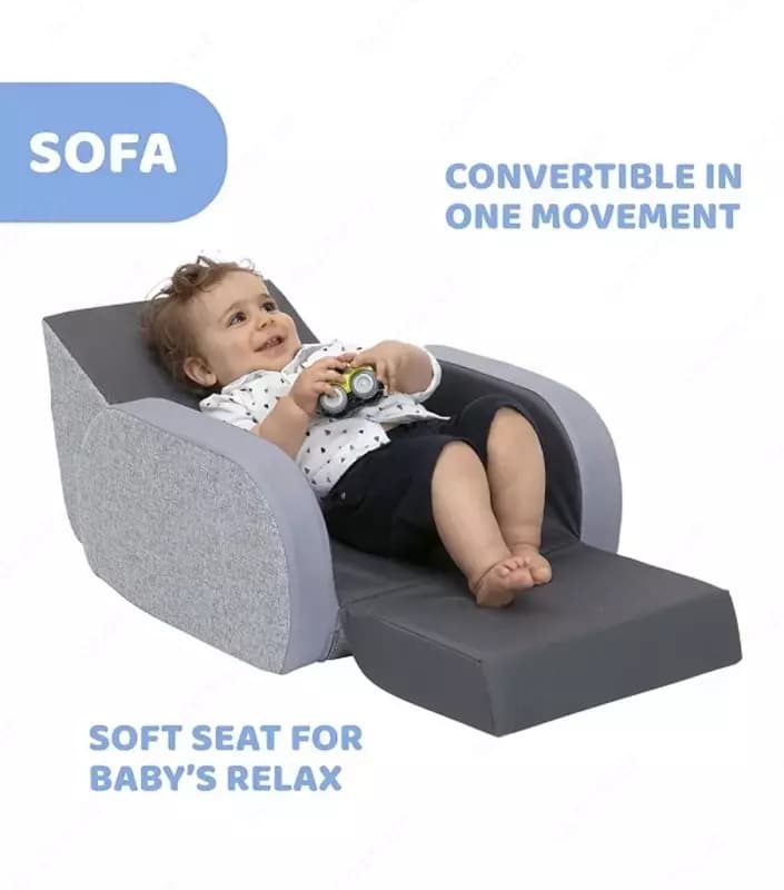 Детское кресло CHICCO TWIST BABY ARMCHAIR, ASH GREY, арт. CH79098-61A — 4