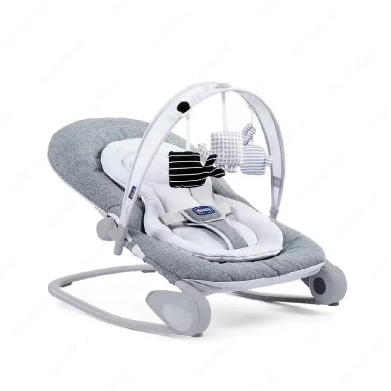 Шезлонг CHICCO HOOPLA BABY BOUNCER GREY — 1