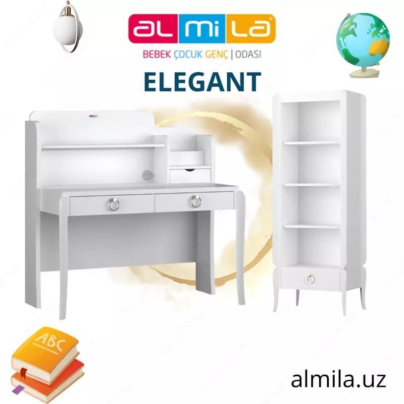 Письменный стол коллекции ELEGANT WHITE от ALMILA (Турция) 🇹🇷 — 4