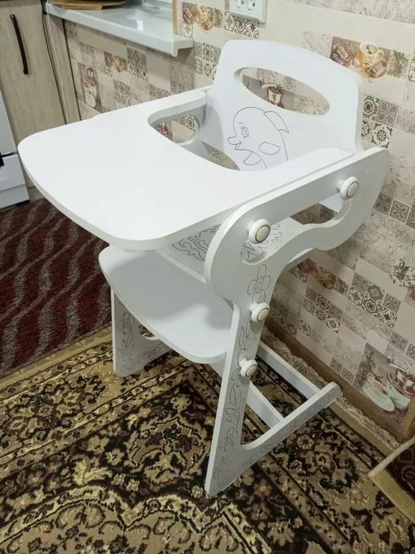 Детский растущий обеденный стульчик — 1