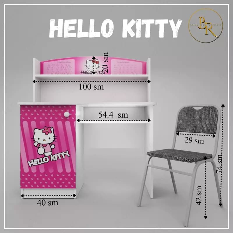 Детская парта- HELLO KITTY — 2