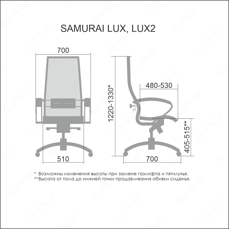 Офисное кресло Samurai Lux — 5