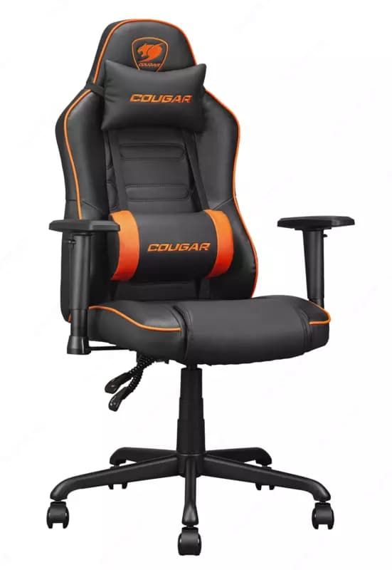 Игровое кресло компьютерное для геймеров Cougar Fusion S Оранжевый и черный — 1