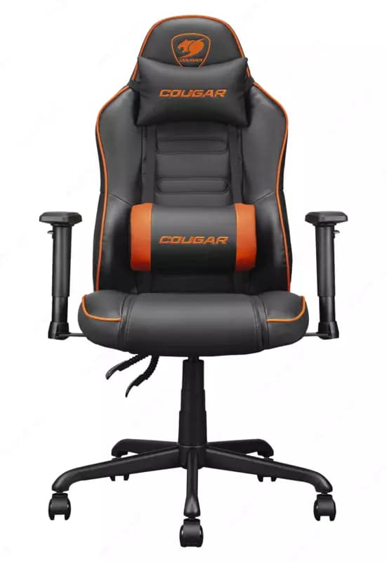 Игровое кресло компьютерное для геймеров Cougar Fusion S Оранжевый и черный — 2