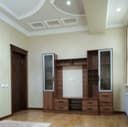 Встроенная мебель для гостиной 6 коричневого цвета