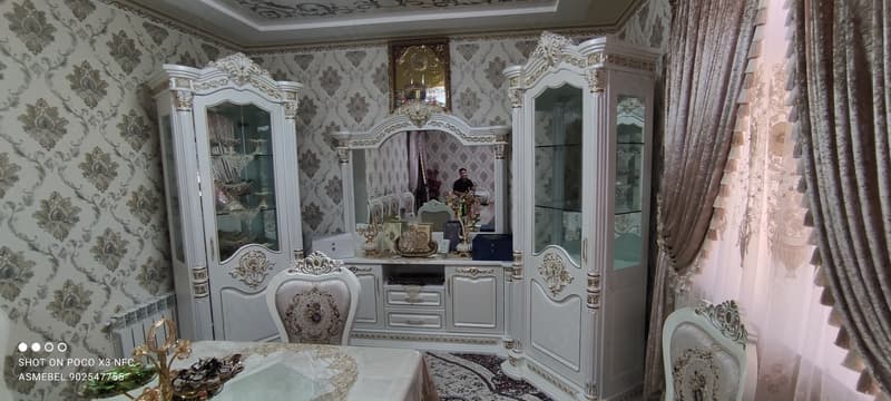 Встроенная мебель для гостиной 6 коричневого цвета — 3