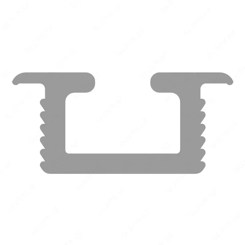 Нижний ходовой профиль из алюминия 10-12 3 M/75 KG ALU SINGLE LOWER/UPPER RAIL 10-12µ 3M — 1