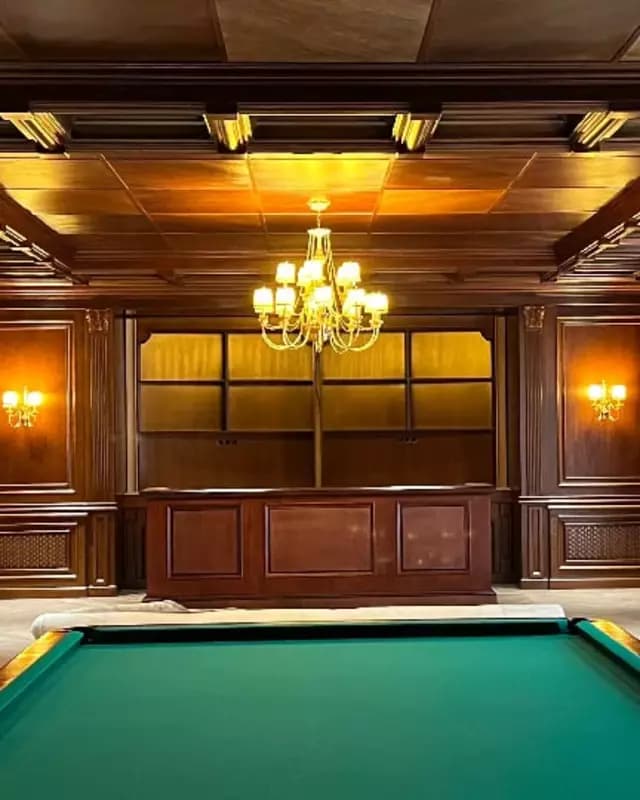Бильярдная комната Виды шпона мебели — 3