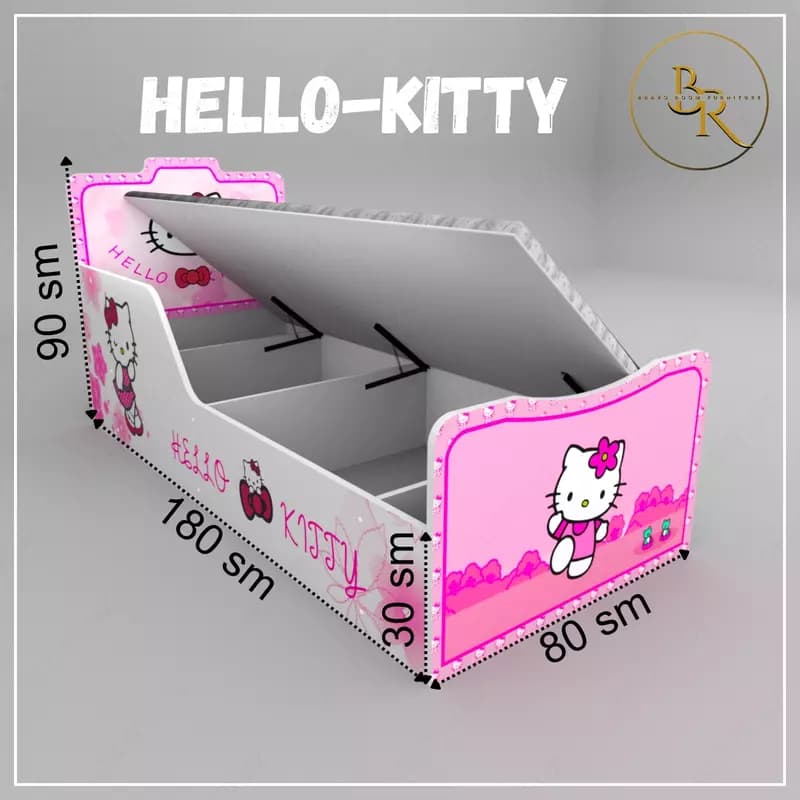 Детская кравать- HELLO KITTY — 2