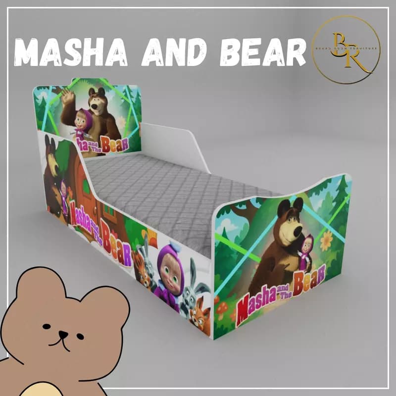 Детская кравать-MASHA and BEAR — 1