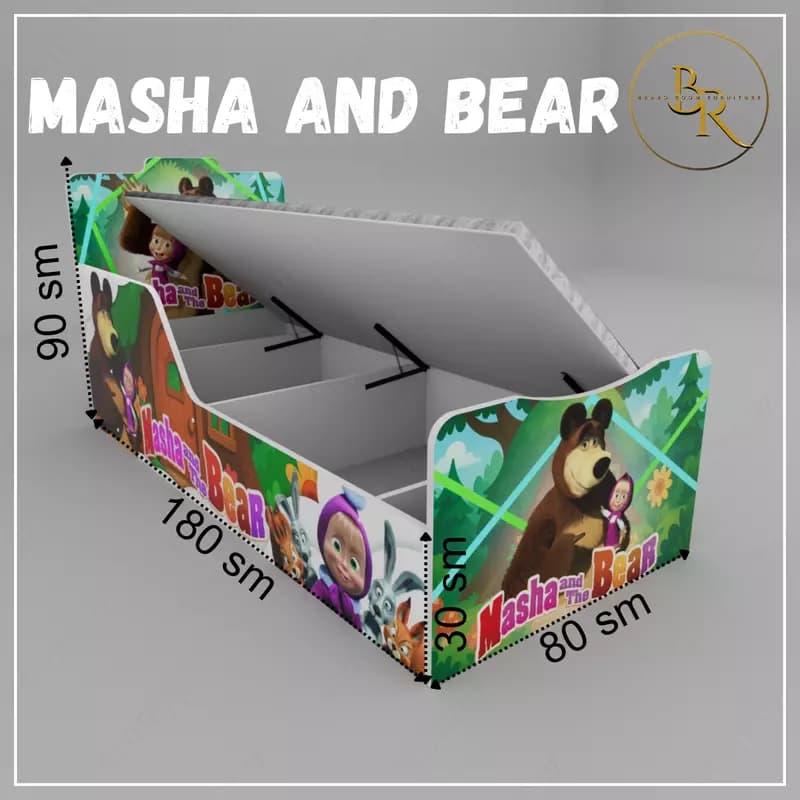 Детская кравать-MASHA and BEAR — 2