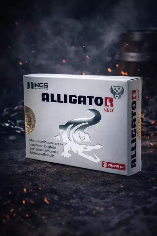 БАД ALLIGATOR NEO 550 мг 20 капсул, капсулы для мужчин, улучшающие эректильную функцию — 4