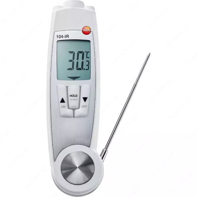 Testo 104-IR — комбинированный термометр для инфракрасных и погружных измерений температуры — 1